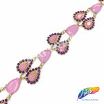 SALE! 1 3/4" Teardrop Acrylic Stone Trim, ACR-059