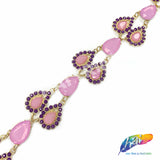 SALE! 1 3/4" Teardrop Acrylic Stone Trim, ACR-059
