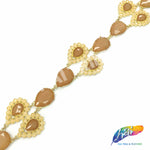 SALE! 1 3/4" Teardrop Acrylic Stone Trim, ACR-059