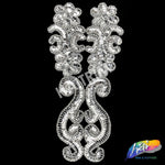 Metallic Beaded Sequins Motif Applique, B-21