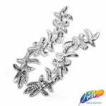 Metallic Beaded Sequins Applique, B-7 (Sold by Pair)