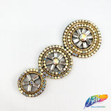 Chained Medallion Rhinestone Applique, BA-029, 030
