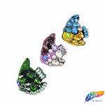 Multicolored Fish Beaded Rhinestone Applique, BA-033