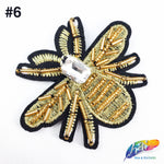 Beaded Rhinestone Insect Patch Applique, BA-073
