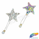 Star Crystal Rhinestone Beaded Applique with Pearl, BA-119