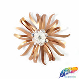 Flower Beaded Rhinestone Sequin Applique, BA-125