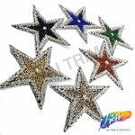 Star Beaded Rhinestone Applique, BA-137