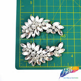 Crystal Motif Rhinestone Applique (Sold by Pair), BA-143