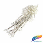 Spike Motif Beaded Applique w/ Beaded Fringe, BA-152