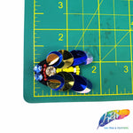 Gold/Blue Insect Rhinestone Beaded Sequin Applique, BA-158