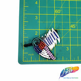 Small Bird Beaded Sequin Applique, BA-163