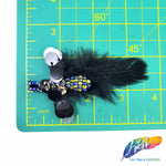 Black/Multicolor Insect Rhinestone Beaded Sequin Applique, BA-164