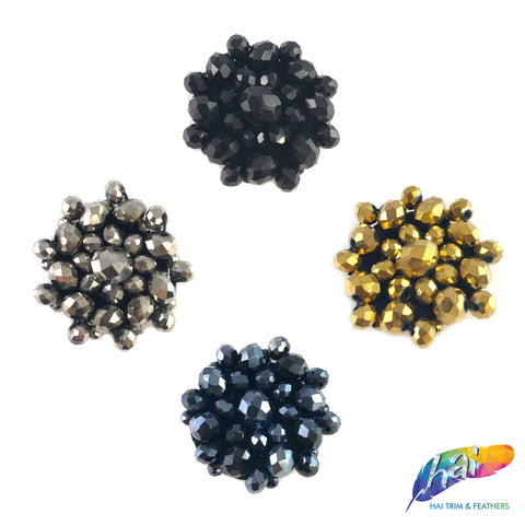 Round Beaded Applique, BA-010