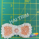 Bow Tie Beaded Applique, BA-011