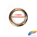 1 1/2" Round Metal Buckle with Bar, BK-001