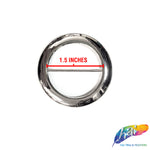 1 1/2" Round Metal Buckle with Bar, BK-001