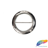 1 1/2" Round Metal Buckle with Bar, BK-001