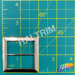 1 1/2" Square Metal Buckle with Bar, BK-002