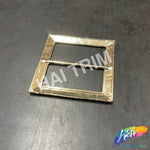 1 1/2" Square Metal Buckle with Bar, BK-002