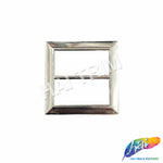 1 1/2" Square Metal Buckle with Bar, BK-002