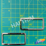 Silver Rectangle Metal Buckle (2 pieces), BK-003