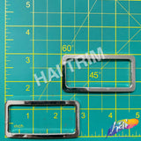Silver Rectangle Metal Buckle (2 pieces), BK-003