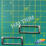 Silver Rectangle Metal Buckle (2 pieces), BK-004