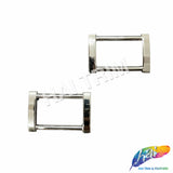Silver Rectangle Metal Buckle (2 pieces), BK-005