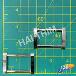 Silver Rectangle Metal Buckle (2 pieces), BK-005