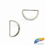 Silver Metal D-Ring Buckle (2 pieces), BK-008
