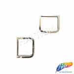 Silver Metal Box D-Ring Buckle (2 pieces), BK-010