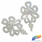 Beaded Rhinestone Motif Applique, BR-020