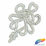 Beaded Rhinestone Motif Applique, BR-020