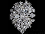 Teardrop Crystal Rhinestone Brooch, BRS-002