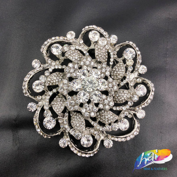 Vintage rhinestone brooches sales