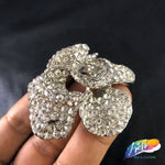 Crystal Flower Rhinestone Brooch, BRS01-051