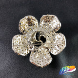 Crystal Flower Rhinestone Brooch, BRS01-051