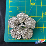 Crystal Flower Rhinestone Brooch, BRS01-051