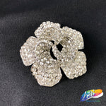 Crystal Flower Rhinestone Brooch, BRS01-051
