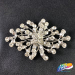 Crystal Branch Vine Rhinestone Brooch, BRS01-052