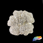 Crystal Flower Rhinestone Brooch, BRS01-053