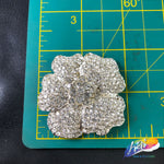 Crystal Flower Rhinestone Brooch, BRS01-053