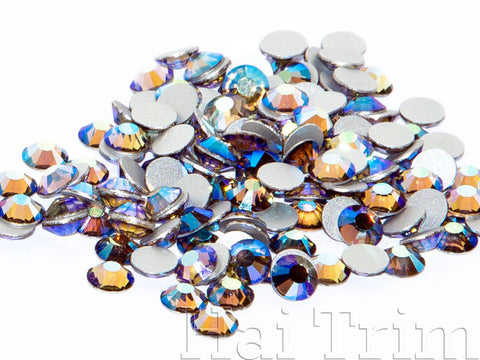 Black Diamond AB - Preciosa Flatback Rhinestones