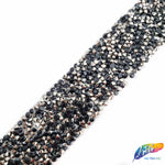 1 1/8" Color Chaton Crystal Rhinestone Iron on Trim, IRT-001