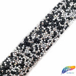 1 1/8" Color Chaton Crystal Rhinestone Iron on Trim, IRT-001