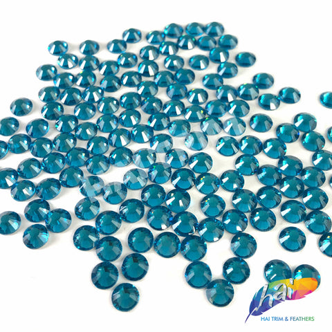 Blue Zircon - Hai Trim Non Hotfix Flatback Rhinestones