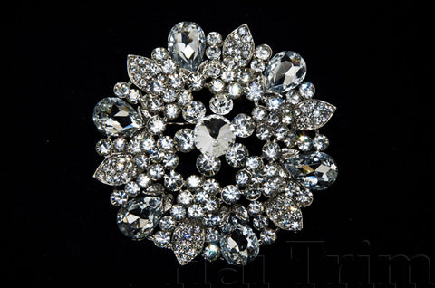 Crystal Rhinestone Brooch, BRS01-024