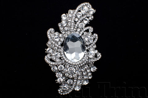 Crystal Rhinestone Brooch, BRS01-039