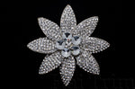 Crystal Flower Rhinestone Brooch, BRS01-040