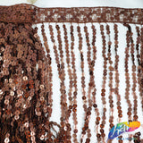 Color AB Sequins Fringe (6" 12" 16"), SEQ-001 AB